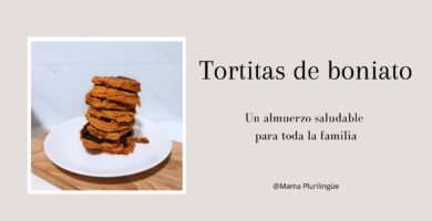 Tortitas de boniato, almuerzo saludable